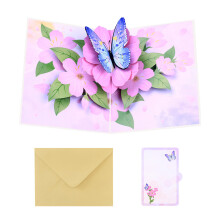 Handmade Butterfly Flower 3D Card Stylish Greeting Card with