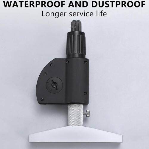 Digital Depth Caliper, Electronic Depth Gauge, Definition Display, 025mm Range, Indoor/Outdoor Use, Step 1