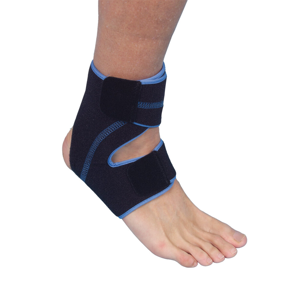 Neoprene Ankle Support Brace with Adjustable Straps for Sprains and Sports Injury Protection