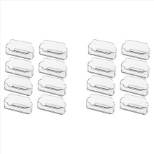 16 Pack Business Card Holder for Desk,Acrylic Clear Business Card Holder Stand,Business Card Display, Fits 30-50 Cards