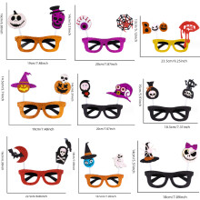 Halloween-Party-Gläser, lustige Partydekoration mit festlichem Design und Foto-Requisiten, leicht und einfach im Halloween-Stil gestaltet