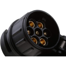 Trailer Connector 13 Pin Plug Socket, Wide Application Sturdy Material Easy Installation for European Trailers Commercial Vehicles Semi-Trailers, 13