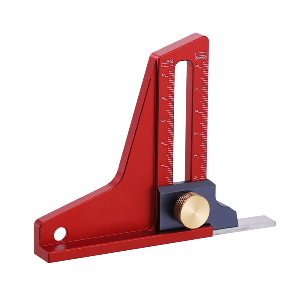 Height Depth Gauge Aluminum Base Measuring Tool Easy To Read For Woodworkers With Metric Scale 9365049303279