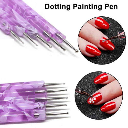 Exquisite Nail Dotting Tools, Durable For Longer Use, Vivid Color (14PCS) 2