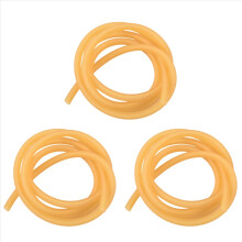 3X Natural Latex Rubber Band Tube Elastic 2x5mm Yellow Size:1M