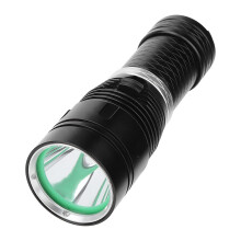 Black Aluminum L2 LED Diving Flashlight, Stepless Dimming Underwater Torch, Performance Lantern for Diving Camping