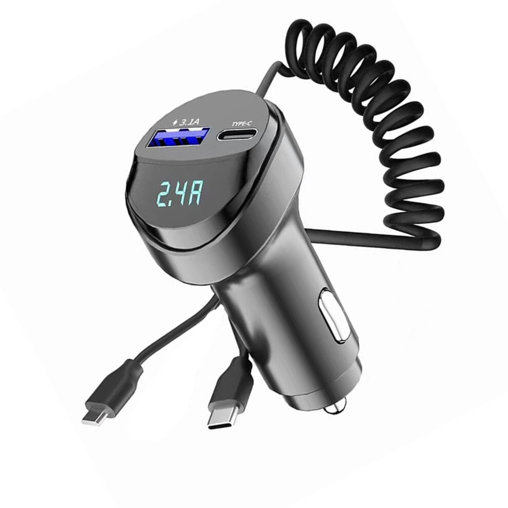 Dual Usb Car Charger With Fast Charging And Overcharge Protection For Travel And Daily Commute 9119770001627