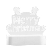 LED Illuminated Acrylic Christmas Night Light Table Lamp-Type A