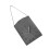 Quiet PU Leather Wall Clock with Unique Handbag Shape-Gray 1