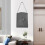 Quiet PU Leather Wall Clock with Unique Handbag Shape-Gray 4