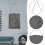 Quiet PU Leather Wall Clock with Unique Handbag Shape-Gray 5