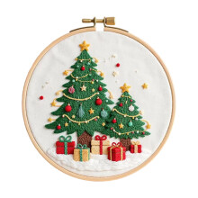 Beginnersborduurset Kerstthema Borduurknutselset met-8