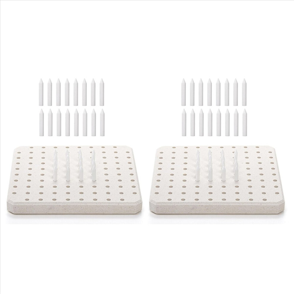 2X Kiln Tilt Support Nail Pottery Firing Pad,Ceramic Refractory Support Pad,High Temperature Kiln Burning Tool 4853239036366