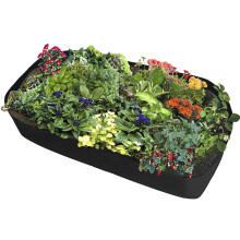 Grow Bag for Square Foot Gardening Breathable Non Woven Fabric Raised Vegetable Bed Water Drainage Reusable Durable Save Space Eco Friendly Gardening