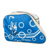 Roller Skate Bag Unisex Ice Skate Bag Oxford Cloth Tote Triangle Shoulder Bag For Men Women Kids Red And Sky Blue
