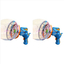 2X Fan Dinosaur Bubble Machine in Bubble Handheld Electric Dinosaur Bubble Machine Bubble Blue