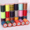 Polyester Thread 0.55mm Waxed Sewing Thread 120yds/Roll-Claret 5