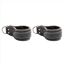 2X Adjustable Gym Shackles Ankle Straps Fitness Cable Machines Workout Ankle Weights Training Work on Legs Hips
