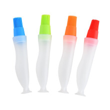 4pcs Silicone Oil Bottle Brush Set for Cooking and BBQ, Easy Clean Detachable Basting Brush