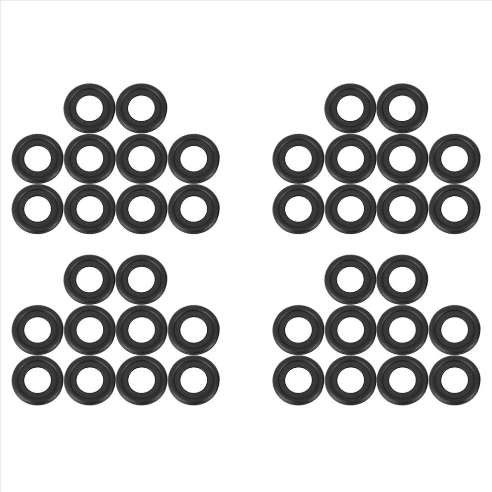 40Pcs Rubber Oil Drain Plug Gaskets Washer Replacement For 12616850 3536966 097-119 Black 4853239032146