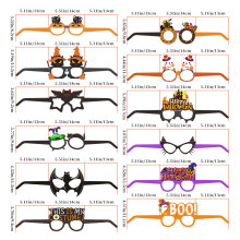 Halloween-Brillen als Requisiten, witzige Partybrillen für Erwachsene und Kinder, gruselige Designs mit Spinnen, Fledermäusen, Kürbissen und