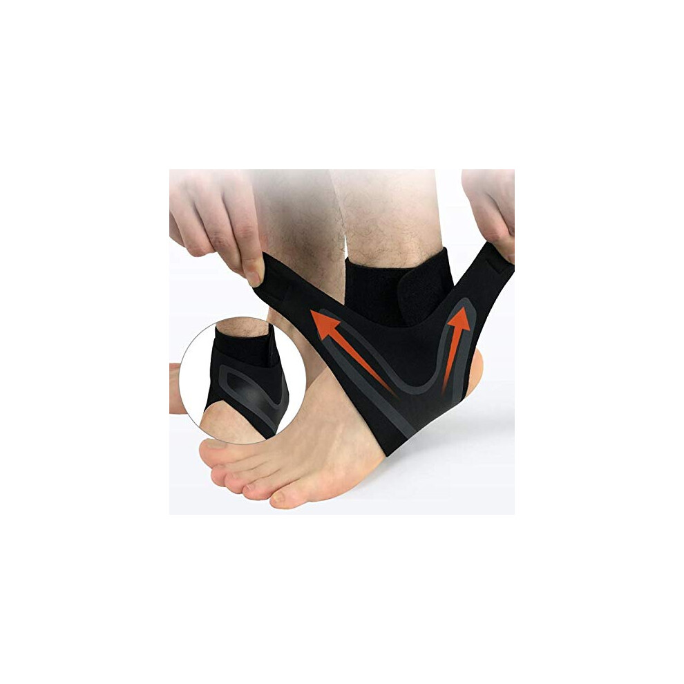 XL Ankle Support Brace Pair with Adjustable Compression, Breathable Elastic for Sports and Injury Recovery