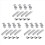12x Solar Panel Mount Bracket Photovoltaic Panel Rail Solar Panel Mount Fastening Module with Mid 30mm 1