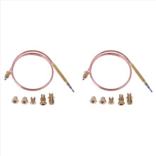 2 Set 90CM Thermocouple Sensor Universal Thermocouple Patio Heater for Gas Fireplace Furnace Fire Pit Water Heater