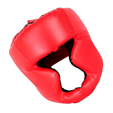 Adjustable Boxing Headgear For Boys And Girls Sparring Gear, Karate Taekwondo, Red, Sports Training Protective Gear