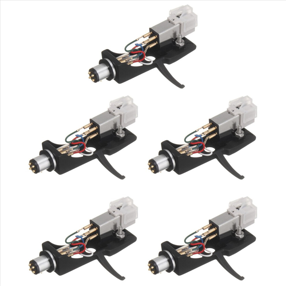 5X Stylus With Turntable Headshell 4 Pin Contacts For Phonograph Turntable Gramophone Lp Vinyl Needle 4853239031347