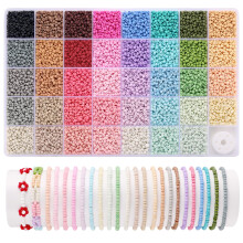 Seed Beads 3mm Matte Frosted, 39 Colors for Bracelet Making, Jewelry DIY Beads for Girls and Adults