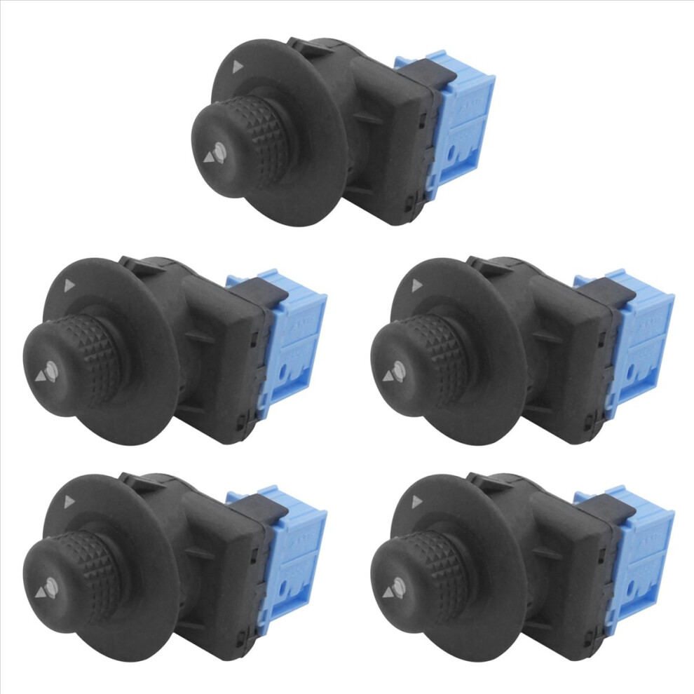 5X Car Electric Rearview Mirror Control Switch Button Rearview Mirror Knob Switch For C3 11Pin 6545. 6545Ks Blue 4853239030876
