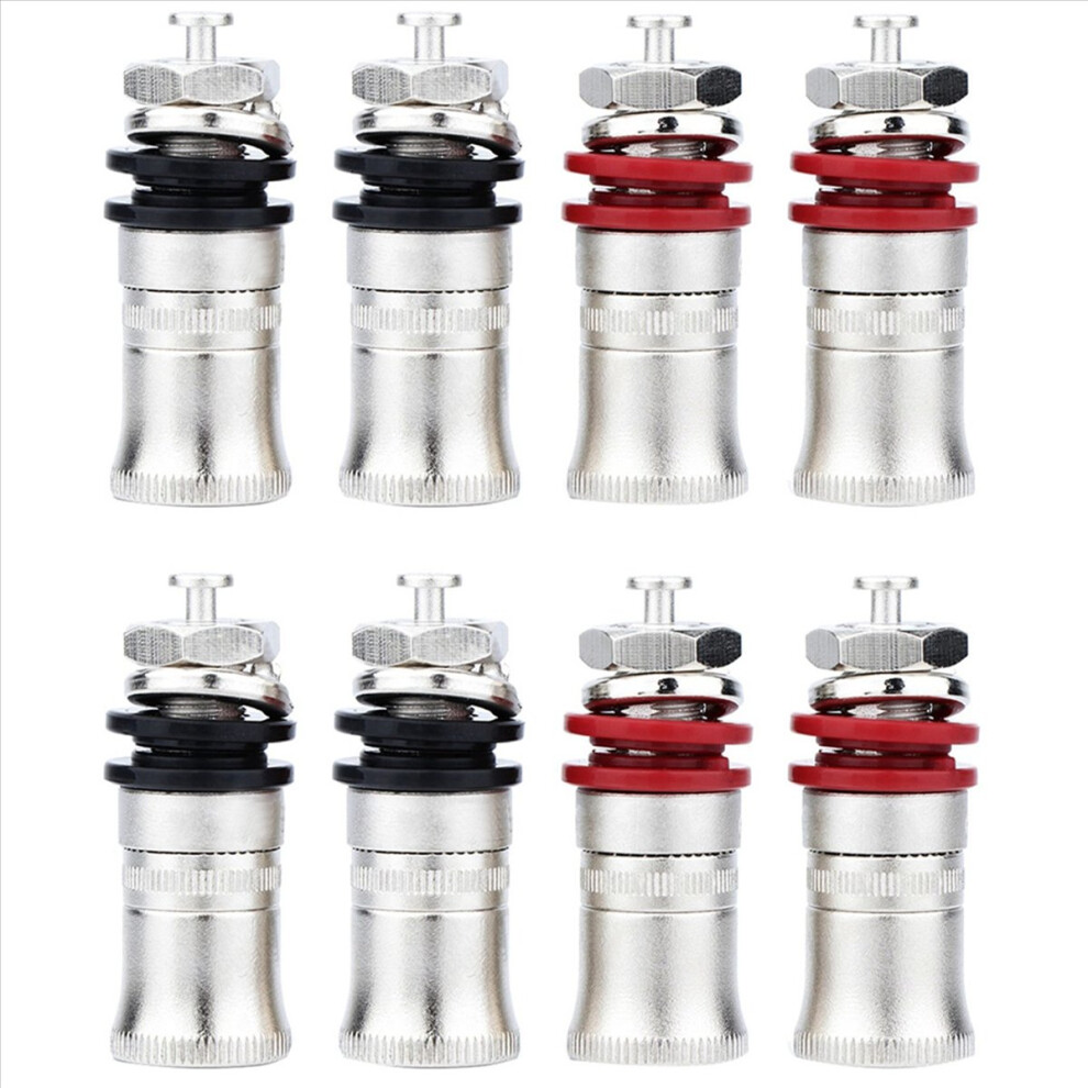 8X Plated Speaker Amplifier Binding Post Terminal Banana Plug Socket Output Connector Hifi Audio Diy 4853239036786