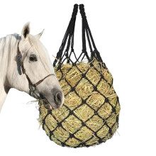 Hay Nets For Horses, Slow Feeding Hay Net, Adjustable Travel Feeder For Trailer And Stall, PE Rope Hanging Ring