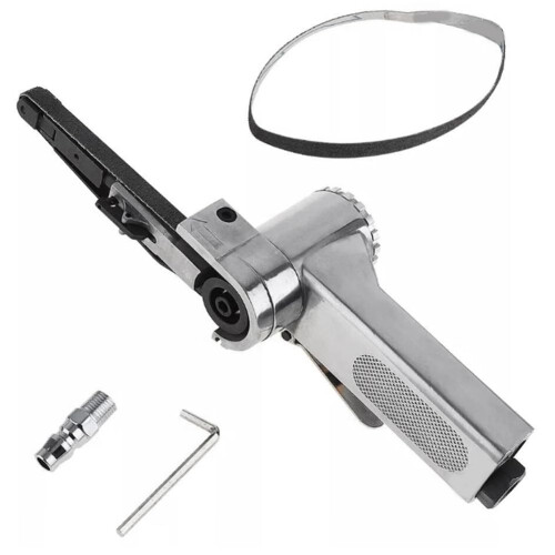 Air Belt Sander 3/8 Inch Air Angle Sander Includes Sanding Belts For Air Compressor Sanding