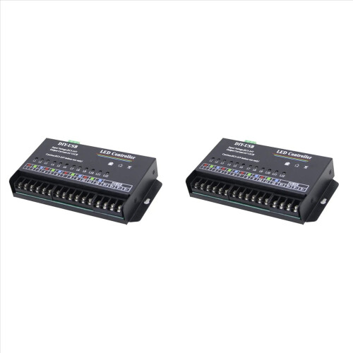 2X DIY Autonomous Programming Controller 12Way Programmable USB DIY LED RGB Controller for 3528 5050 Strip Module