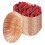24 Pack Plastic Oval Basket, Empty Bread Basket Food Storage Basket Bulk,Plastic Wicker Baskets Bin for Kitchen Serving 3