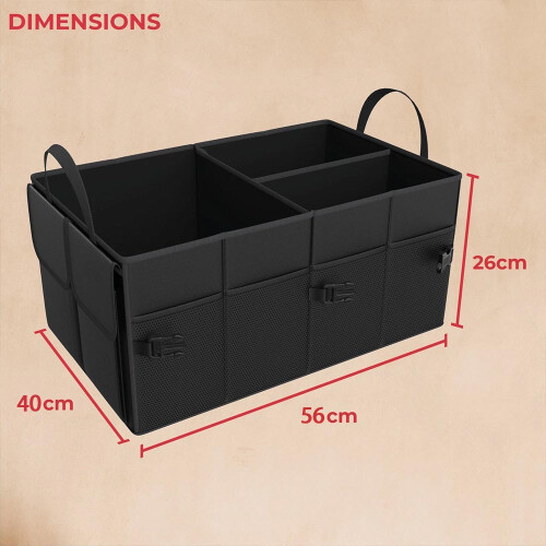 Large Car Boot Organiser Travel Tidy Storage Foldable Bag Tools Holder 1
