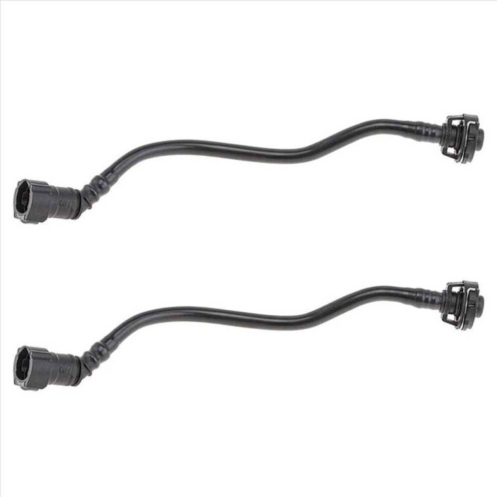 2X 95B122447,95B122447e Engine Coolant Reservoir Hose For 95B 2014-2018 Black 4854166051316