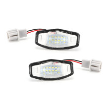 LED-kentekenplaatverlichting met wit licht, helderder dan standaardlampen, waterdichte ABS-kunststof behuizing, PC-lens, eenvoudig te installeren
