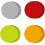 Adhesive Reflectors Strips 10Pack For Bicycles, Motorcycles, And Strollers White Nighttime Visibility 4