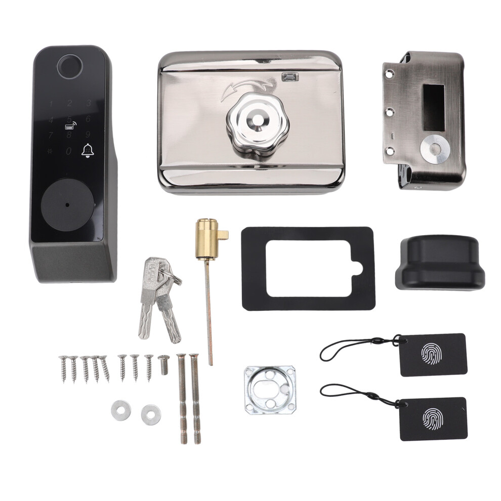 Smart Hidden Door Lock With Smartphone App Access Keyless Entry Security System Fingerprint Unlock Bluetooth Control Rustproof Oxidation Resistant Wat 9198585142671