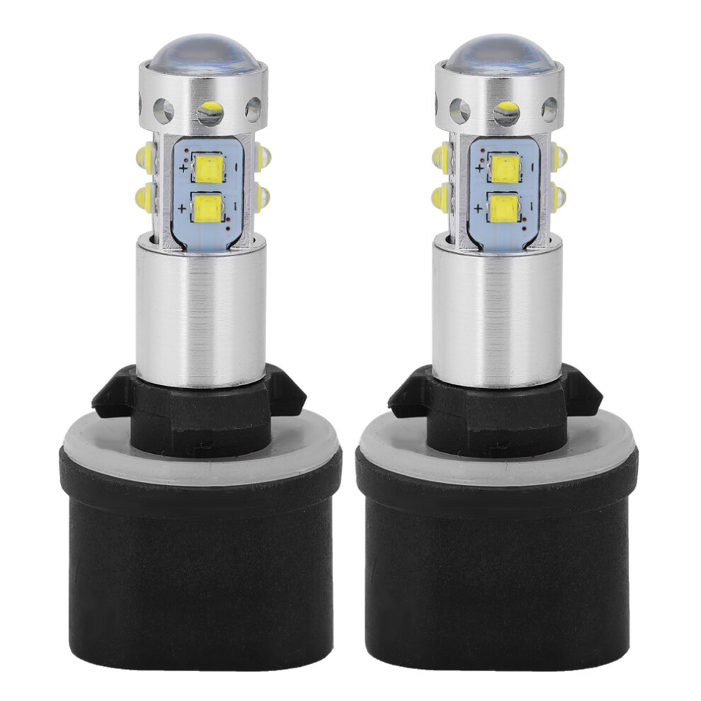 Led Fog Bulbs Super Bright Xenon Cob Technology Long Led Bulb Life Plug And Play Daytime Running With Heat Dissipation Aviation Light/White 9139052495944