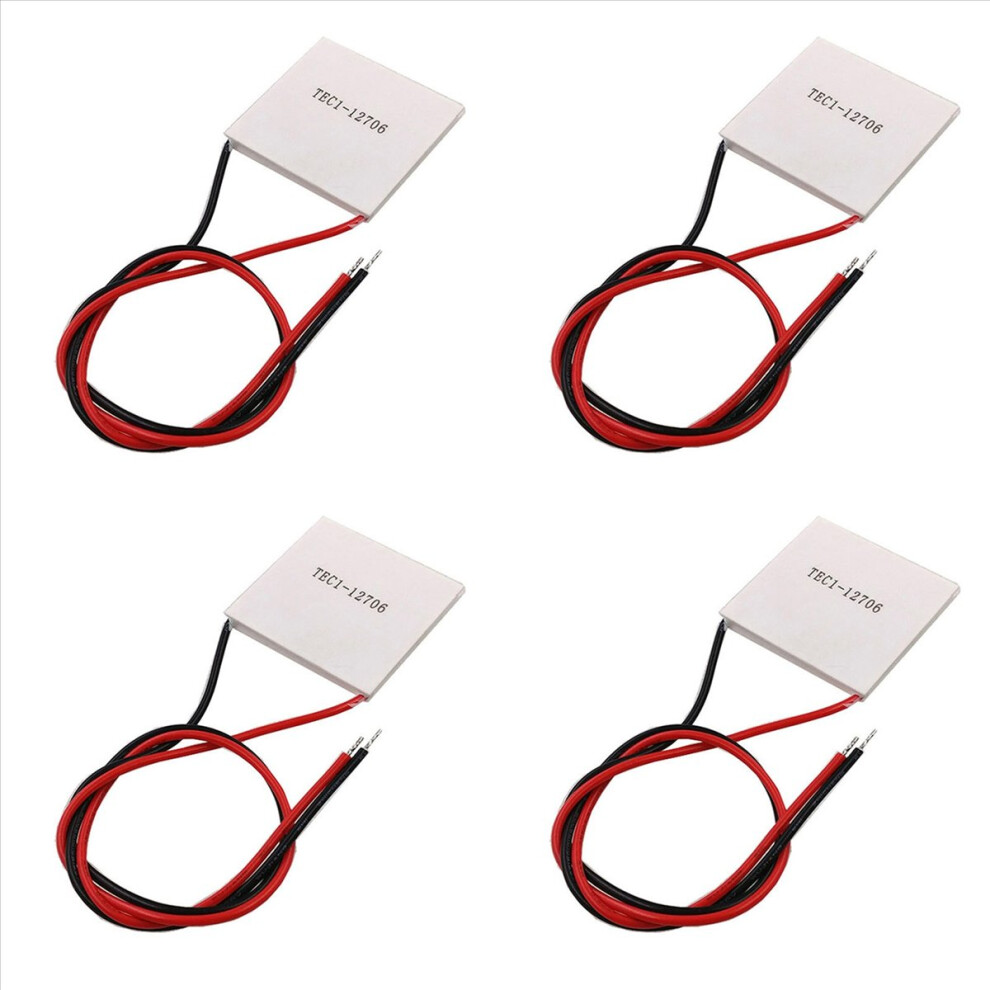 4X Tec1-12706 Thermoelectric Cooler Peltier 40X40mm 12V Semiconductor Refrigeration Qcmax 60-72W Refrigeration Piece 4854166052108