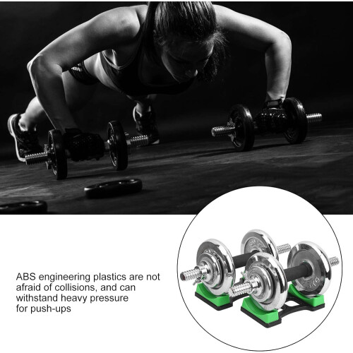 Compact Dumbbell Rack ABS Material Dumbbell Holder For Stability Floor Protection Bracket Mat Adjustable Weights 2