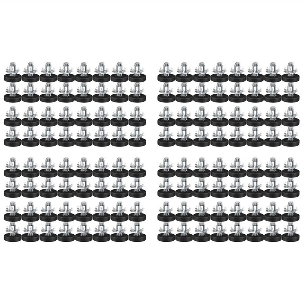 128 Pcs M6 Thread Adjustable Furniture Levelers Screw In Chair Feet Adjustable Furniture Feet Leg Levelers 4853239033730