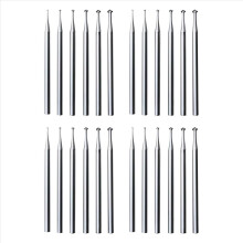 24Pcs 90º Burr Set - 3/32Inch Shank Jewelry Making Setting Burs for Lapidary 008-023