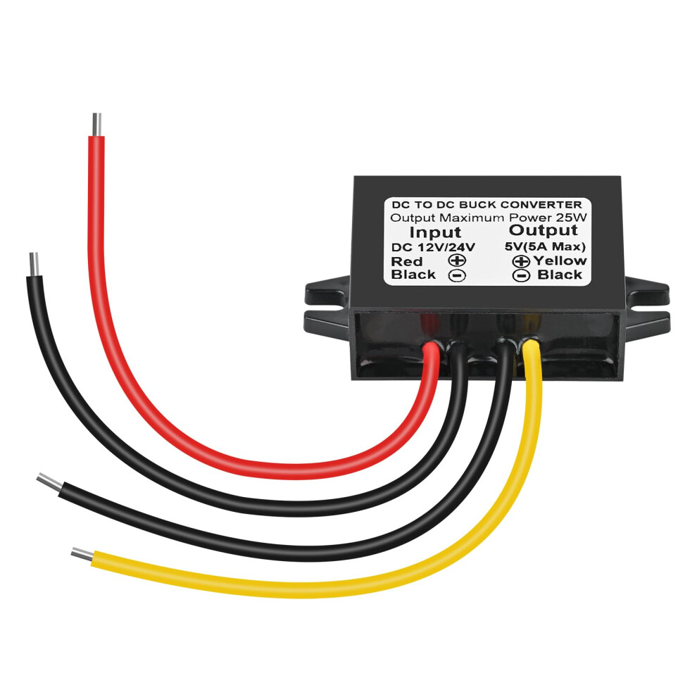 Dc To 5V Buck Converter 25W 5A Efficiency Step Down Voltage Regulator For Car 24V 12V 9365049302968