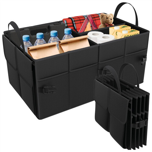 Large Car Boot Organiser Travel Tidy Storage Foldable Bag Tools Holder