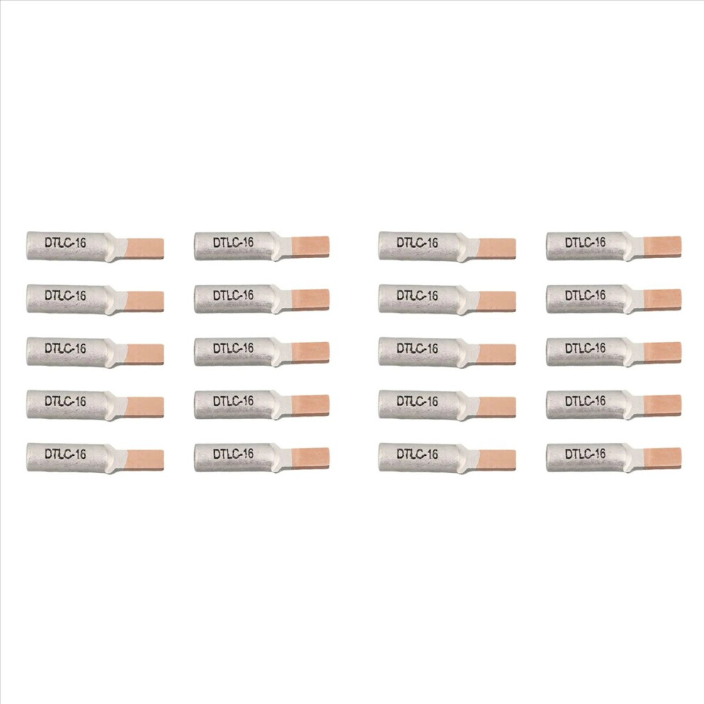 20Pcs Circuit Breaker Copper Aluminum Cable Terminal Electric Meter Wire Connector Bimetallic Cable Lugs Dtlc-16 4853239041315